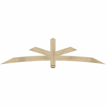 Ekena Millwork Alberta Rough Sawn Timber Gable Bracket, Douglas Fir, 84"W x 21"H x 2"D x 4"F, 6/12 Pitch GBW084X21X0204ALB00RDF